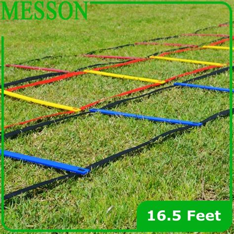 Soccer Training 10pcs/Lot Speed agility ladder Quick Flat Rung football ...