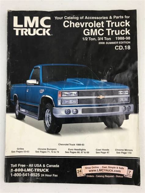 Lmc Truck Catalog Chevy 1985