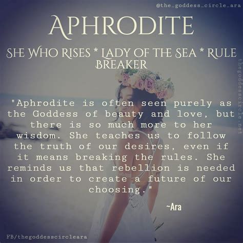 Aphrodite | Goddess quotes, Goddess circle, Aphrodite