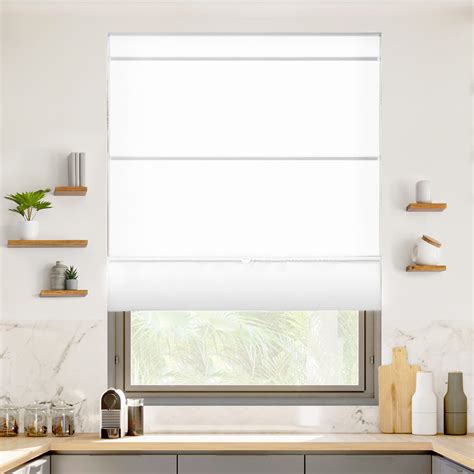 CHICOLOGY Cordless Magnetic Roman Shades - Walmart.com - Walmart.com