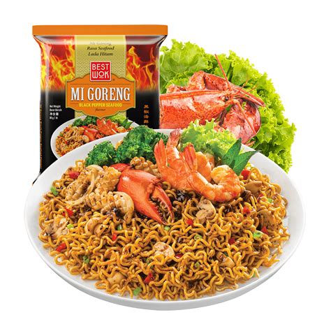 Mie Goreng Best Wok | Original Spicy Blackpaper Seafood | Lazada Indonesia