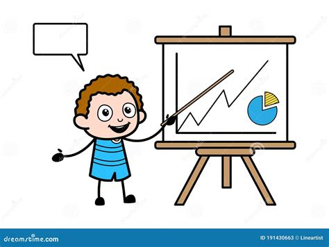 Cartoon Kid With Presentation Baord Royalty-Free Stock Photo ...