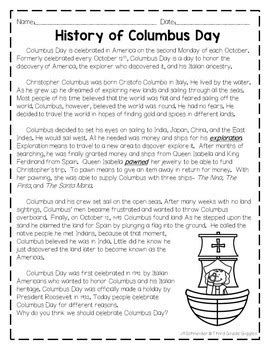 Columbus Day Activities by Think Grow Giggle | Teachers Pay Teachers