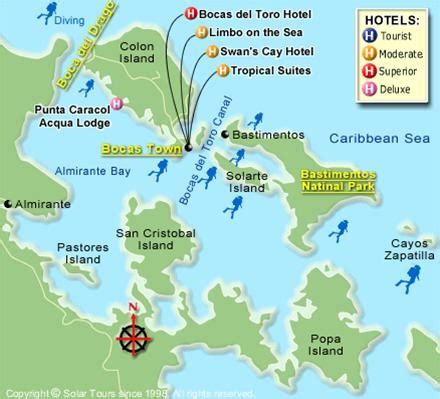 Map of Bocas del Toro, Panama « Surf Bocas del Toro :: WonderHowTo