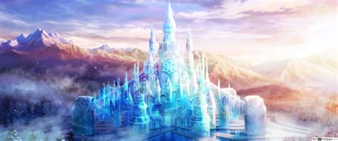 Frozen Ice Castle Background