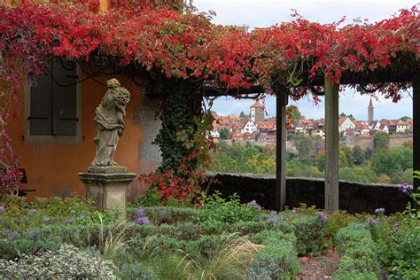 Statues of Rothenburg Castle Garden 5 Photograph by Jenny Rainbow - Fine Art America