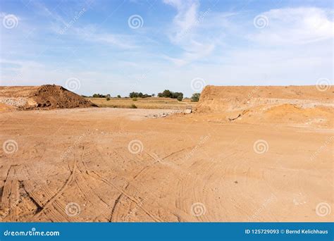 Construction of a Dam To Protect Against Flooding Stock Image - Image of outdoor, protect: 125729093