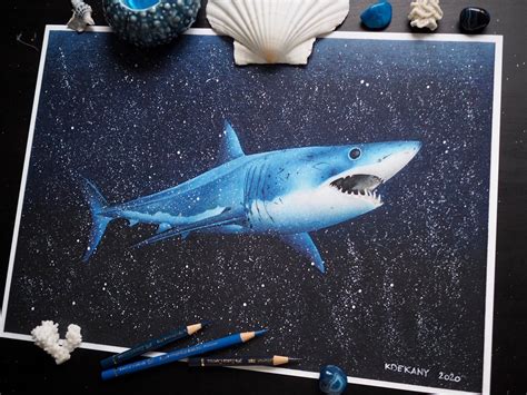 Shortfin Mako Shark Fine Art Print | krisztina dekany