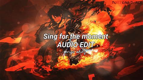 Sing for the moment [audio edit] - YouTube