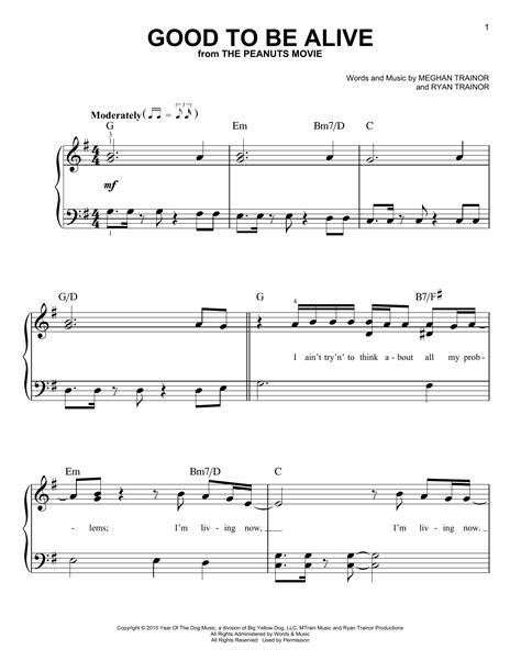 Good To Be Alive | Sheet Music Direct