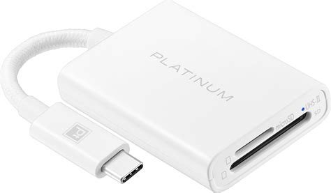 Platinum™ USB-C to SD and microSD Card Reader White PT-AFACS - Best Buy