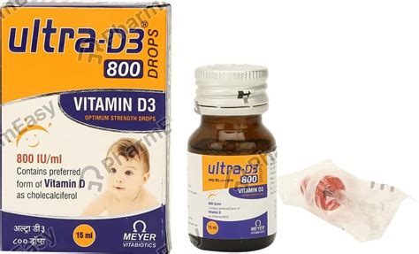 Ultra D3 800 IU/ML Oral Liquid (15): Uses, Side Effects, Price & Dosage | PharmEasy
