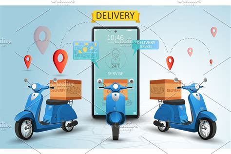 Online delivery service by scooter | Ads creative, Creative, Delivery ...