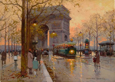 EDOUARD CORTÈS | ARC DE TRIOMPHE AND AVENUE FRIEDLAND | European Paintings, Drawings ...