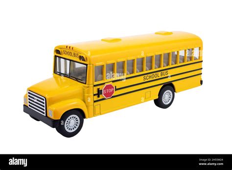 School Bus on White Background Stock Photo - Alamy