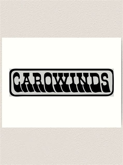 "Carowinds 1973 Black Logo " Art Print by carowindsfanson | Redbubble