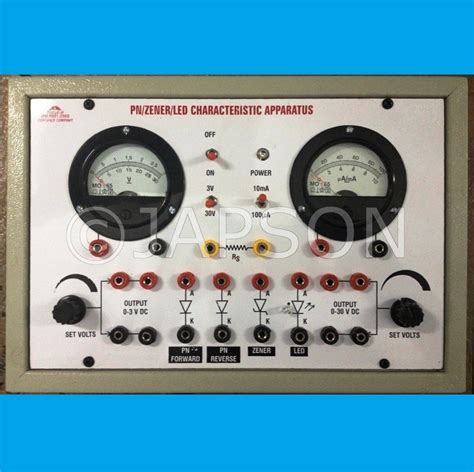 PN Junction/Zener Diode/LED Characteristics Apparatus