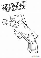 Minecraft Unicorn Coloring Page Free Printable sketch template