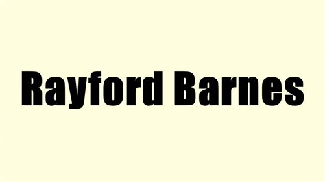 Rayford Barnes - YouTube