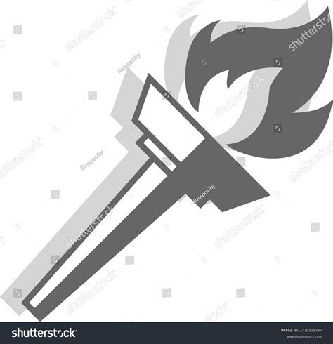 Medieval Era Icons Flat Design Torch Stock Vector (Royalty Free) 2219118387 | Shutterstock