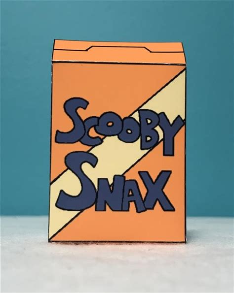 Miniature Scooby Snacks Box - Orange-Handmade-Decorations