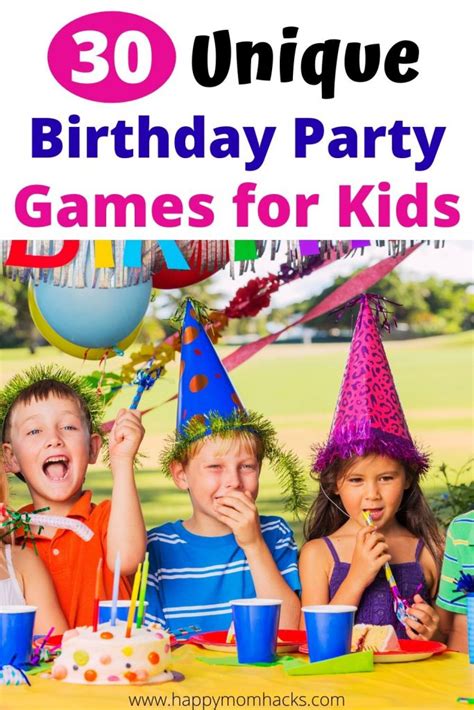 birthday party games for Kids | Happy Mom Hacks