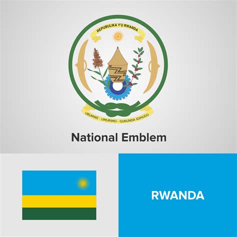 Rwanda National Emblem, Map and flag 344324 Vector Art at Vecteezy