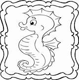Seahorse Coloring Book  Easy And Fun Seahorses For Kids sketch template