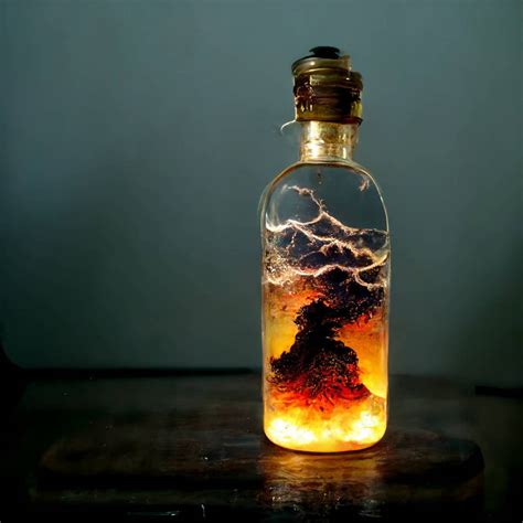 Lava in a bottle by AiArtFreak on DeviantArt