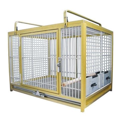 KINGS CAGES LARGE ALUMINIUM PARROT TRAVEL CAGE ATM