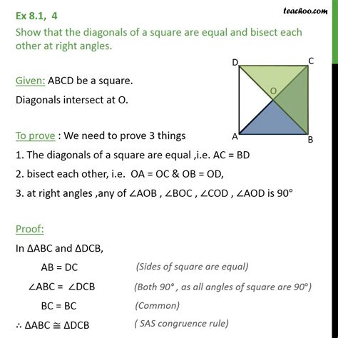 Square Diagonals