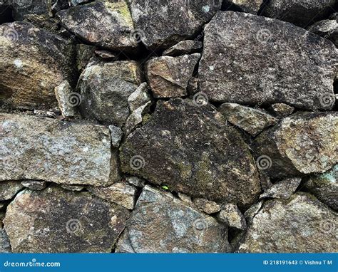 Image of Dry Rubble Masonry for Construction Stock Image - Image of ...