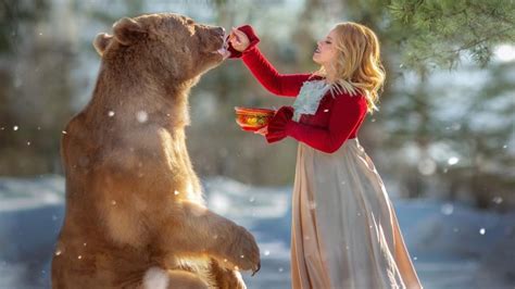 Russian Bear Model Steals the Spotlight With Fairy-Tale Photoshoots - The Moscow Times