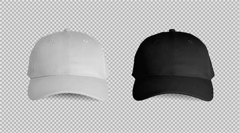 Isolated Black and White Front Caps: Free PSD Templates | IMGPANDA - A Free Resources Website