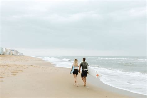 Virginia Beach Surfing Engagement Session