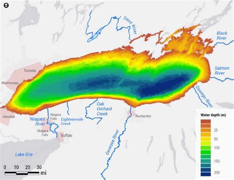 Lake Ontario Ecosystem Model (LOEM) Gridded Bathymetry | Download ...