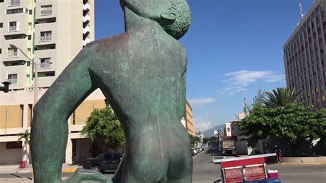 Kingston waterfront with Edna Manley Sculpture "Negro Aroused" - Jamaica 2017 - YouTube