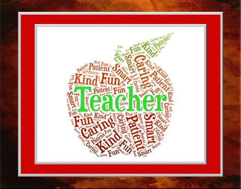 Teacher Word Art Non-personalized 11 X 14 - Etsy