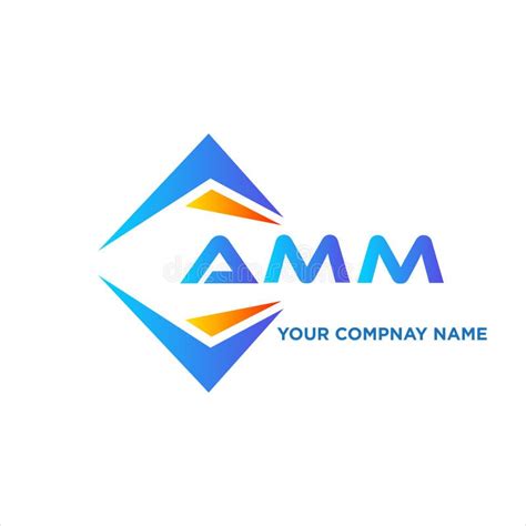 AMM Abstract Technology Logo Design on White Background. AMM Creative Stock Vector ...