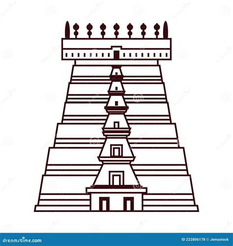 India meenakshi temple stock vector. Illustration of tourism - 222806178