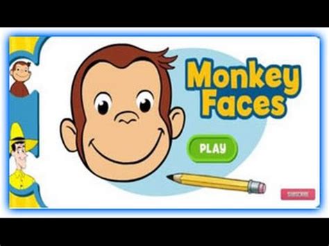 Curious George Monkey Faces - Curious George Games - YouTube