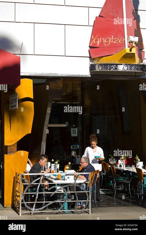 Restaurant, Third Street Promenade, Santa Monica, California, USA Stock Photo - Alamy