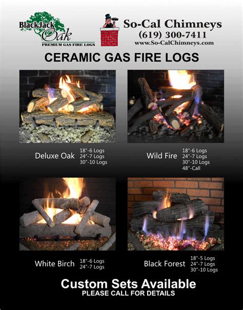 Gas Fire Logs | So Cal Chimney