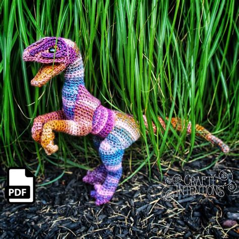 Velociraptor Pattern by Crafty Intentions DIGITAL PDF Downloadable ...