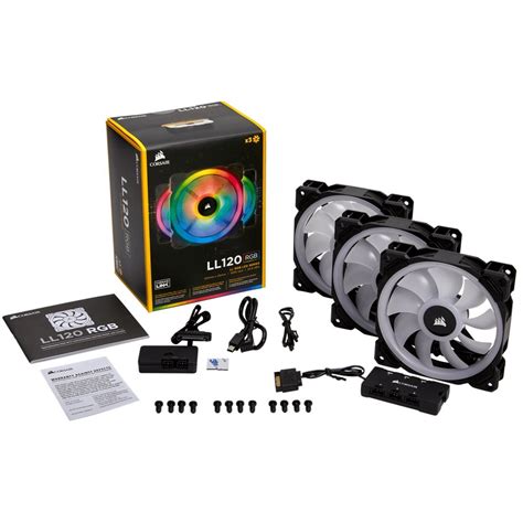 CORSAIR LL Series 120mm Case Cooling Fan Kit with RGB lighting CO ...