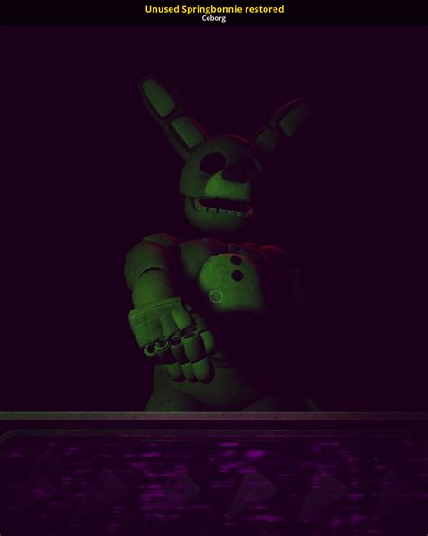 Unused Springbonnie restored [Five Nights at Freddy's: Help Wanted] [Mods]