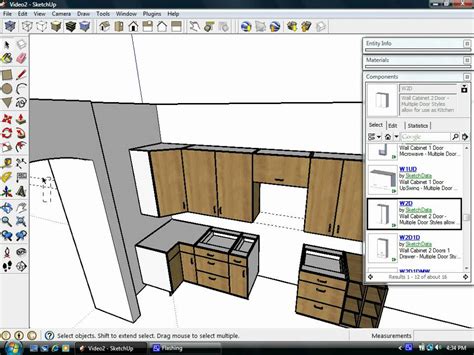 Sketchup Kitchen Design Dynamic Components Cabinets | Cabinets Matttroy