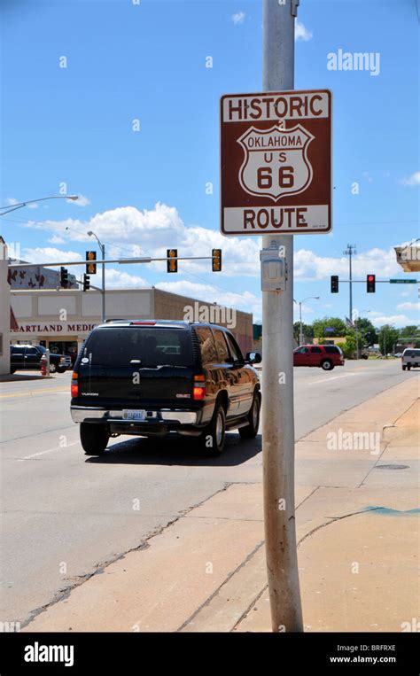 Route 66 Sign Oklahoma Stock Photo - Alamy