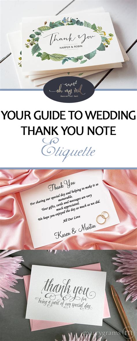 Your Guide to Wedding Thank You Note Etiquette ~ Oh My Veil