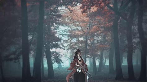 Yoriichi in Forest (Demon Slayer) Live Wallpaper